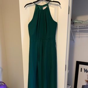 Forrest green bridesmaid dress